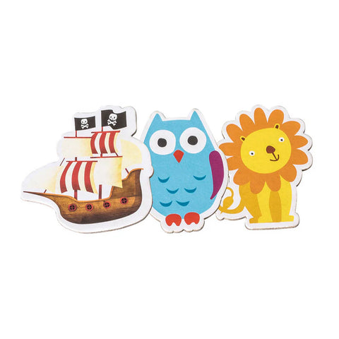 Set figurine magnetice pentru copii, din lemn – 35 piese . Cayro