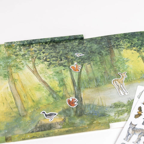 Set magnetic Animale din padure. Egmont Toys