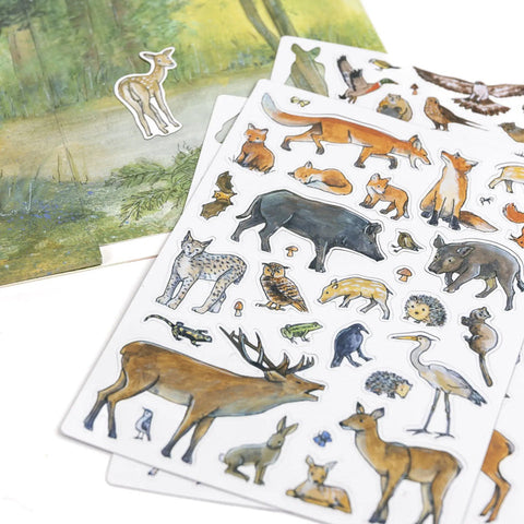 Set magnetic Animale din padure. Egmont Toys
