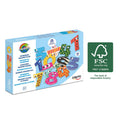 Set numere magnetice pentru copii, din lemn– 60 Piese – Cayro