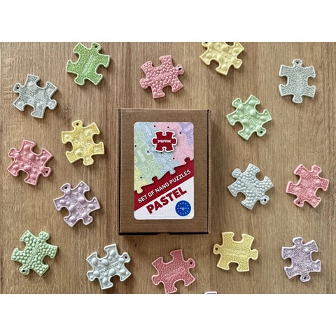 Set puzzle senzorial, Nano Puzzles Pastel