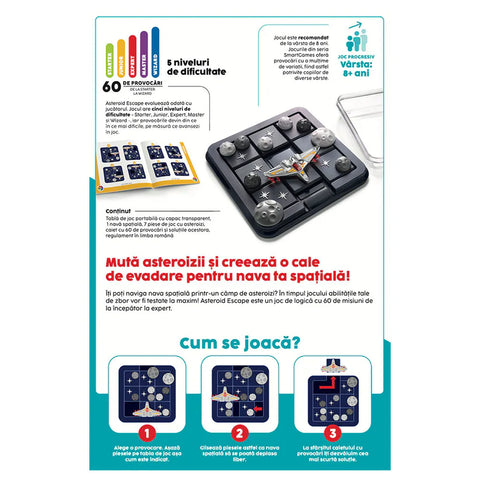 Smart Games - Asteroid Escape, joc de logica cu 60 de provocari