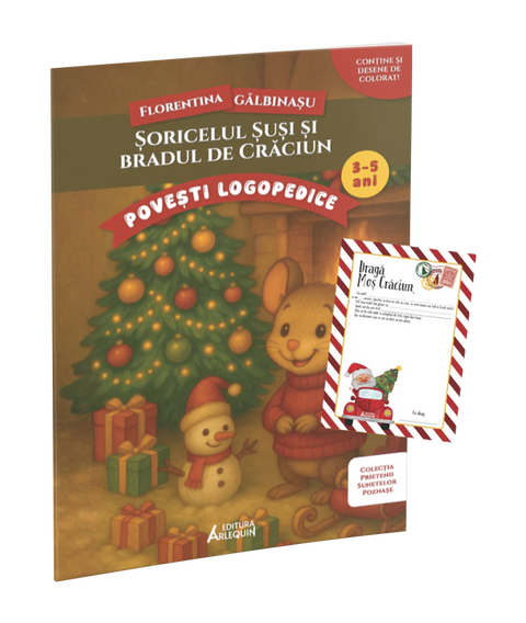 Șoricelul Șuși și bradul de Crăciun – poveste logopedică + Scrisoare pentru Moș Crăciun