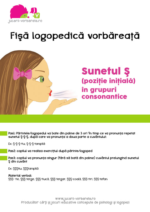 Fise logopedice vorbarete - Format Pdf