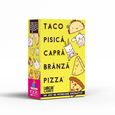 Taco Pisica Capra Branza Pizza, joc de petrecere