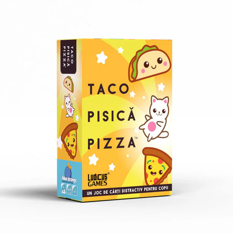 Taco Pisica Pizza, joc de carti distractiv pentru copii