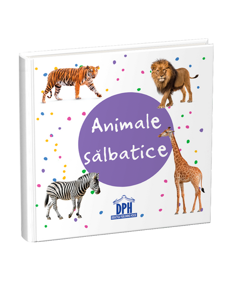 Animale salbatice - carte pliata. 0 - 2 ani
