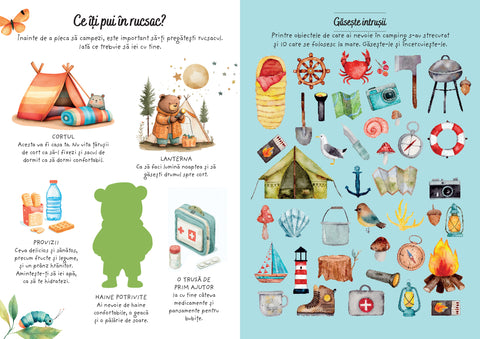 Aventuri la camping - Activitati si abtibilduri