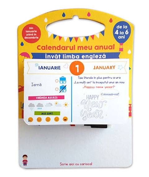 Calendarul meu anual. Invat limba engleza