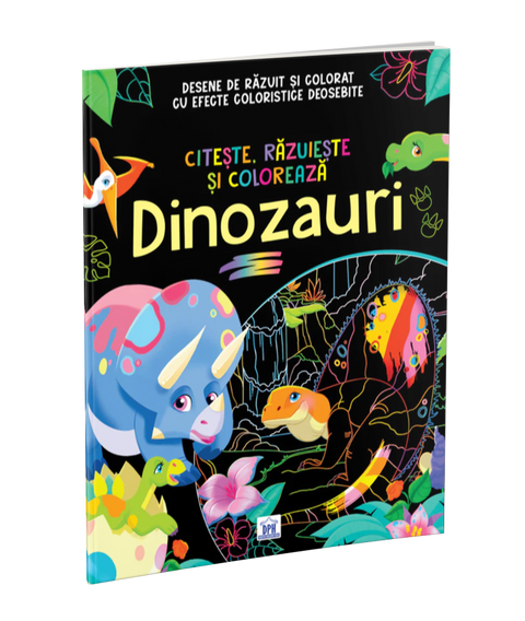 Citeste, razuieste si coloreaza - Dinozauri