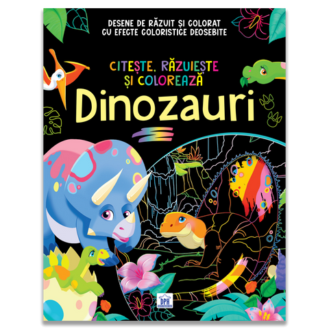 Citeste, razuieste si coloreaza - Dinozauri
