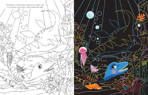 Citeste, razuieste si coloreaza - Dinozauri
