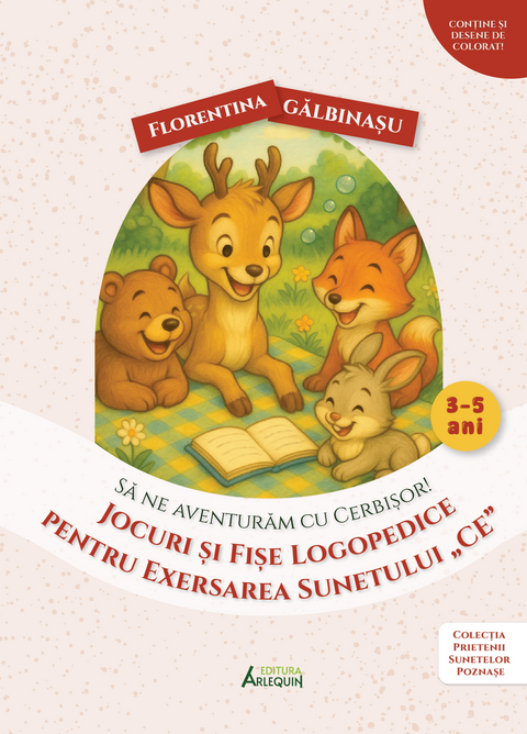 Pachet Cerbisor si exersarea sunetului „CE”. Prietenii Sunetelor Poznase