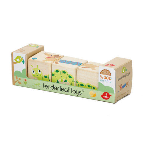Cuburi rotative cu animale - Tender Leaf Toys