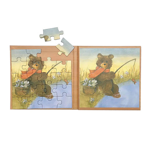 Set 2 puzzle-uri magnetice Ursuletul de plus. Egmont Toys
