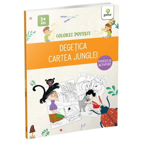 Degetica &amp; Cartea Junglei/ Colorez povesti