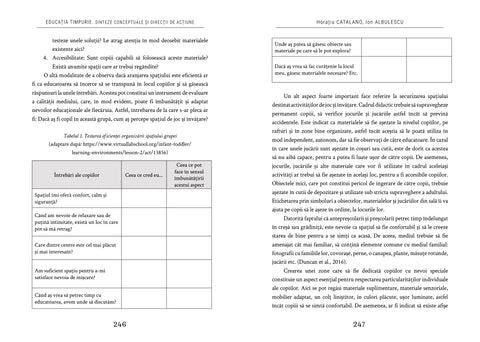EDUCATIA TIMPURIE. Sinteze conceptuale si directii de actiune