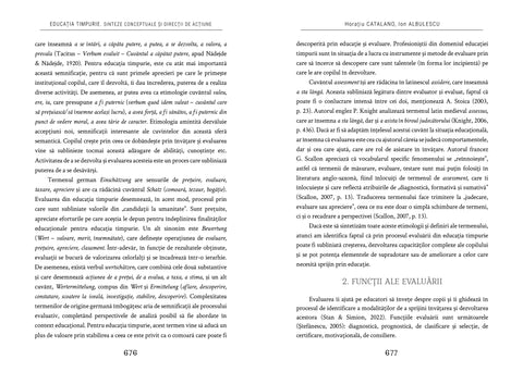 EDUCATIA TIMPURIE. Sinteze conceptuale si directii de actiune