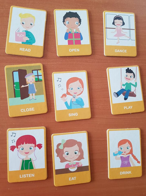 Flashcarduri Montessori - emotiile si corpul meu ENG