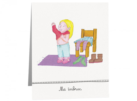 Rutine Montessori pentru fetite - cartoane de perete educative si decorative