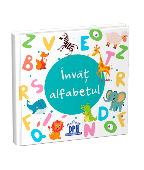 Invat alfabetul - carte pliata. 0 - 2 ani