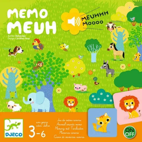Joc de memorie cu sunete Memo Meuh. Djeco