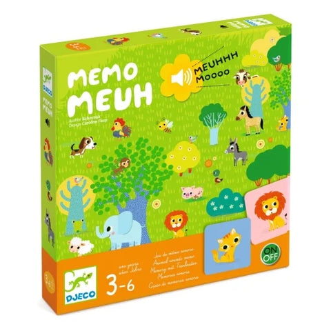 Joc de memorie cu sunete Memo Meuh. Djeco
