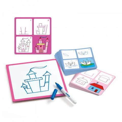 Joc Eduludo Deseneaza pas cu pas Printese. Djeco