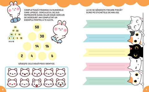 Kawaii Pisicute adorabile. Carte cu activitati