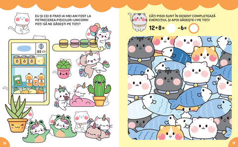 Kawaii Pisicute adorabile. Carte cu activitati