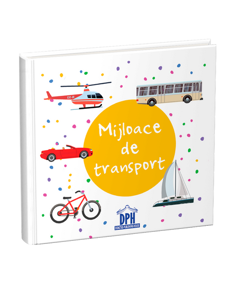 Mijloace de transport - carte pliata. 0 - 2 ani