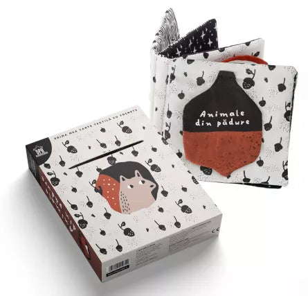 Prima mea carte textila cu fosnete – Animale din padure