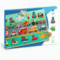 Puzzle din lemn Vroom-vroom. Djeco