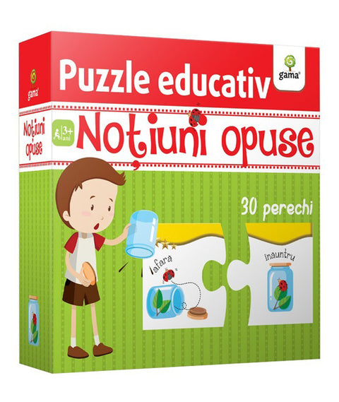 Puzzle educativ - Notiuni opuse