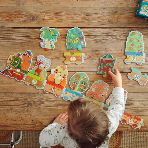 Puzzle Invat sa numar. Djeco