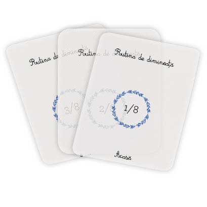 Rutine Montessori pentru fetite - Retro flashcarduri