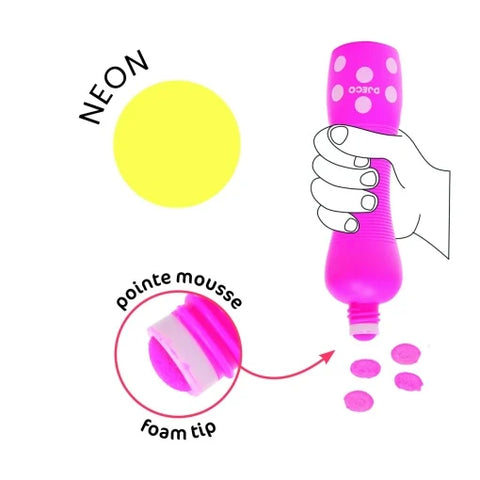 Set 4 markere culori neon pentru bebe. Djeco