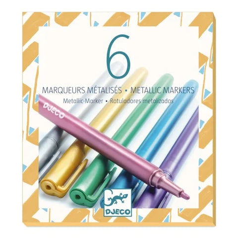 Set 6 markere metalice. Djeco