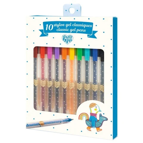 Set roll-gel 10 culori. Djeco