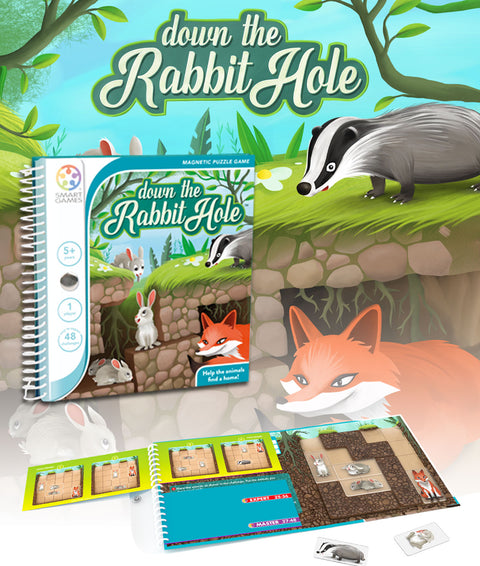 Smart Games - Down the Rabbit Hole, joc magnetic