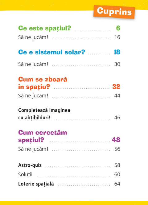 Primele lecturi. Spatiul cosmic- Colectia De ce? de ce? de ce?