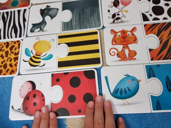 Puzzle Educativ Montessori – Texturile animalelor