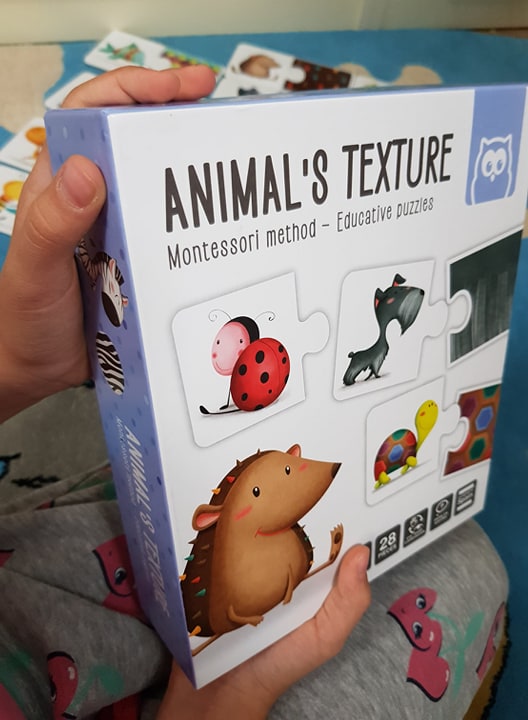 Puzzle Educativ Montessori – Texturile animalelor2