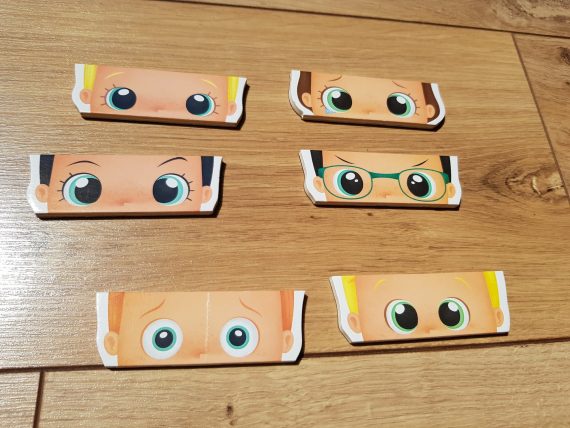 Puzzle Magnetic Educativ din lemn – Emoții2