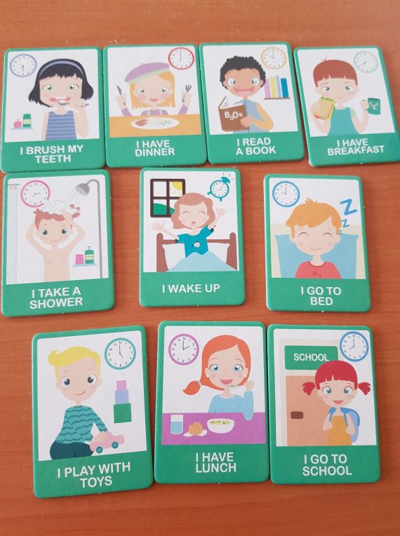 Flashcarduri Montessori - emotiile si corpul meu ENG7