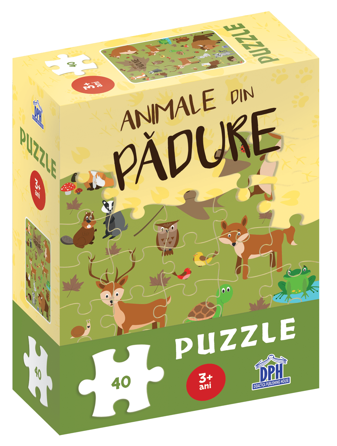 CUTIE puzzle-ANIMALE din PADURE (3d)jucarii vorbarete