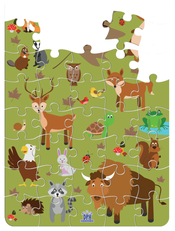 puzzle-ANIMALE din PADURE (bucati)jucarii vorbarete