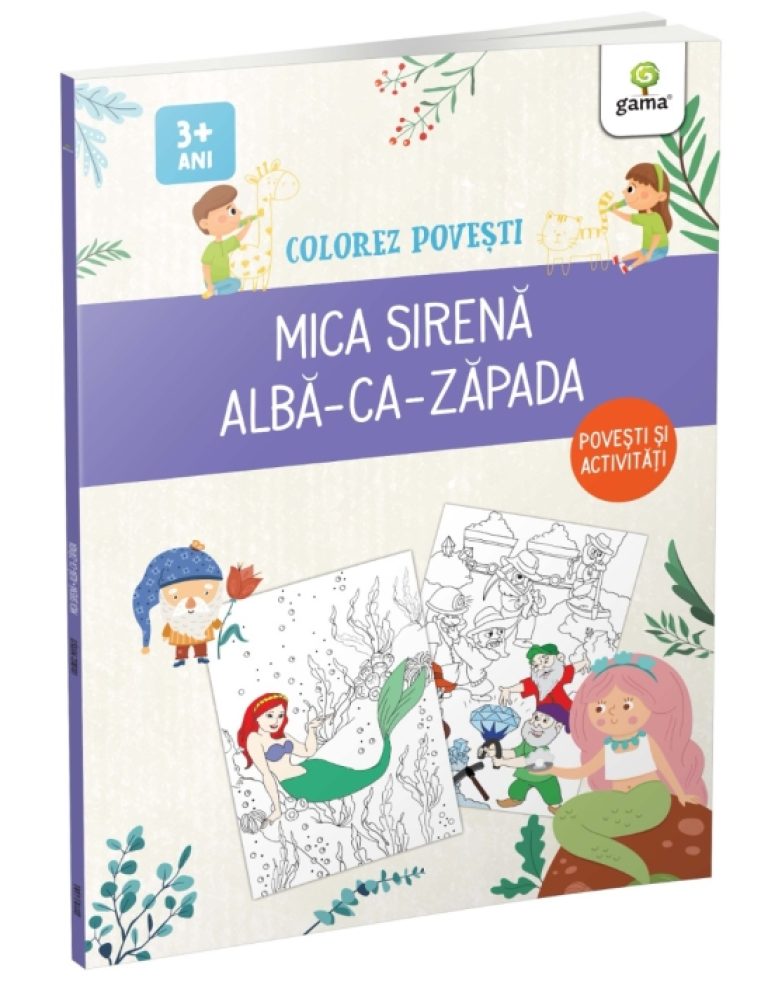 Mica Sirena & Alba ca Zapada/ Colorez povesti  Jucarii Vorbarete