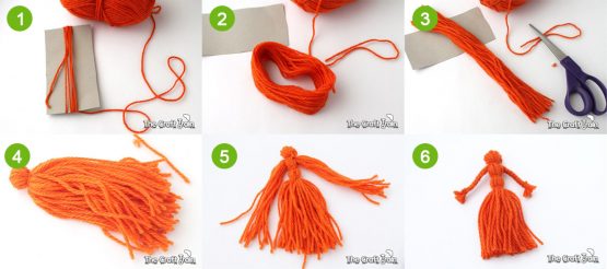 braided yarn dolls